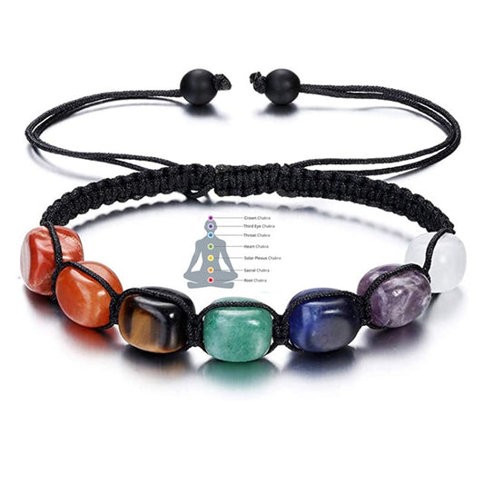 Chakra Stone Braided Bracelet