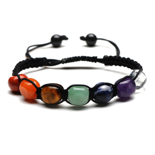 Chakra Stone Braided Bracelet