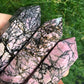 Rhodonite Crystal Points 3 Piece Set