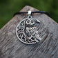 Owl & Crescent Moon Necklace