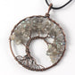 Tree Of Life Crystal & Copper Pendant Necklace