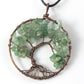 Tree Of Life Crystal & Copper Pendant Necklace