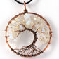 Tree Of Life Crystal & Copper Pendant Necklace