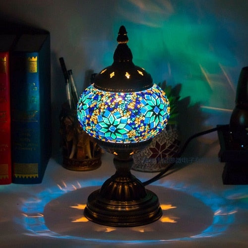 Stained Glass Mosaic Table Lamp