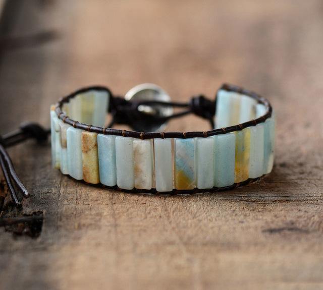 Amazonite Stone Wrap Bracelet - SoulShyne Products