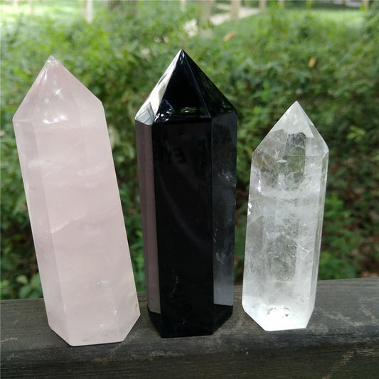 Crystal Obelisk & Point 3 Piece Sets