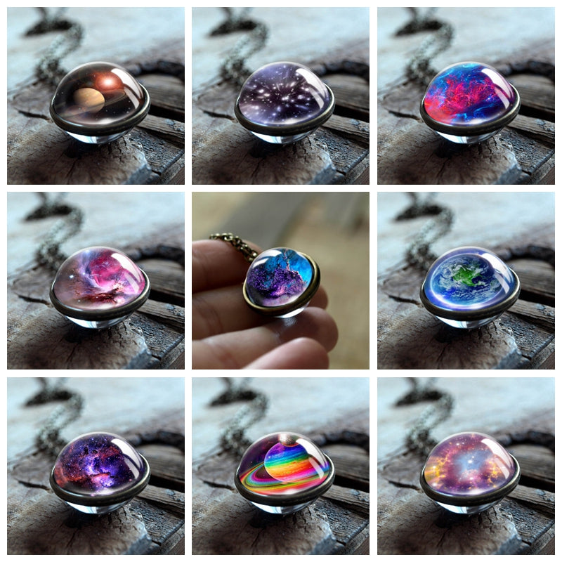 Cosmic Universe Glass Necklaces