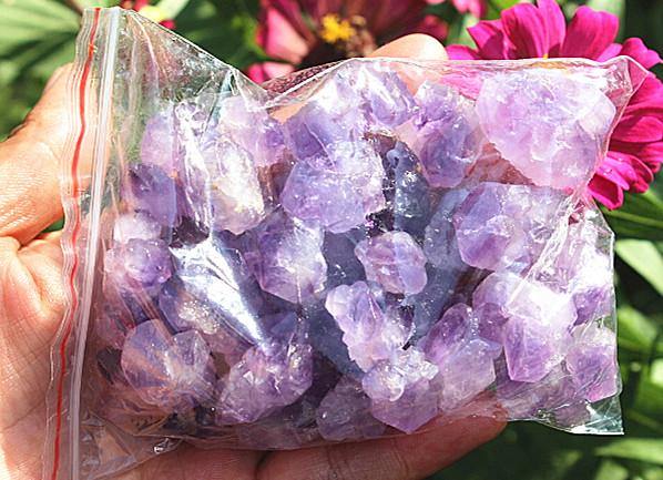 Amethyst Raw Crystal- 100g Bag - SoulShyne Products