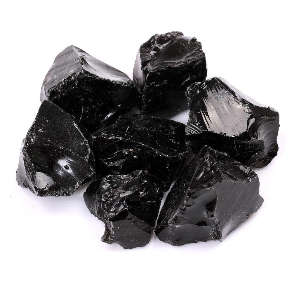 Black Obsidian Raw Stone- 100g Bag - SoulShyne Products
