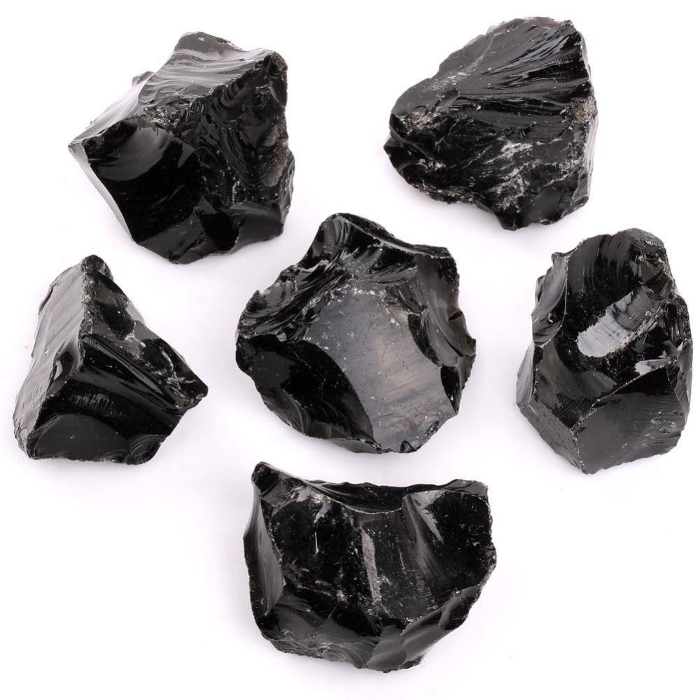 Black Obsidian Raw Stone- 100g Bag - SoulShyne Products