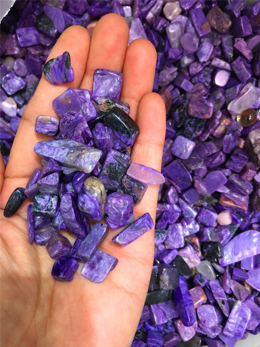 Charoite Tumbled Crystals- 100g Bag