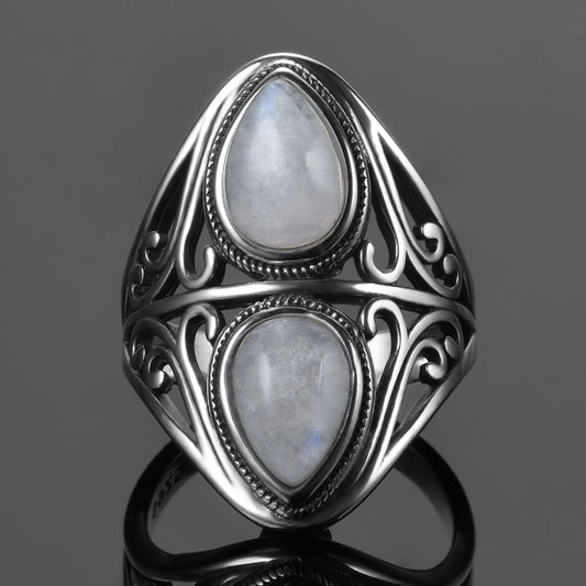 Moonstone Silver Ring