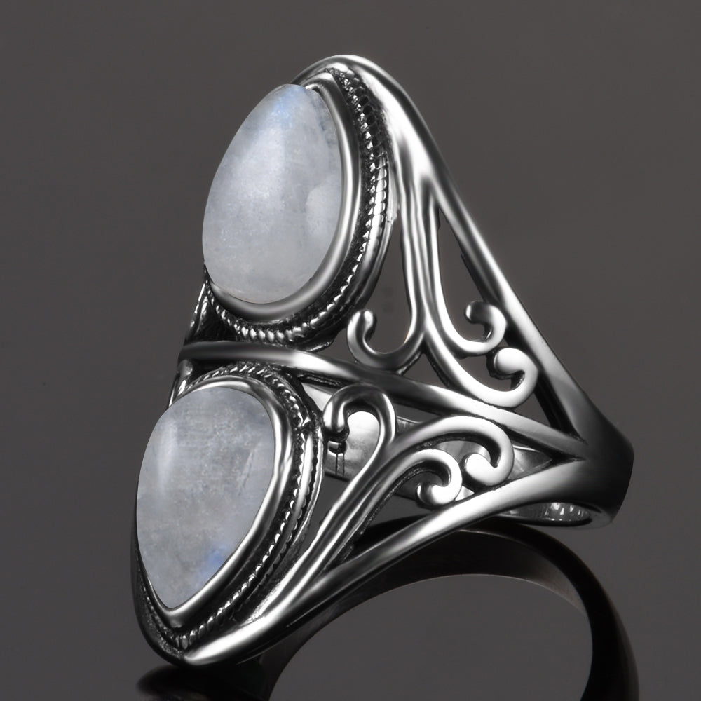 Moonstone Silver Ring