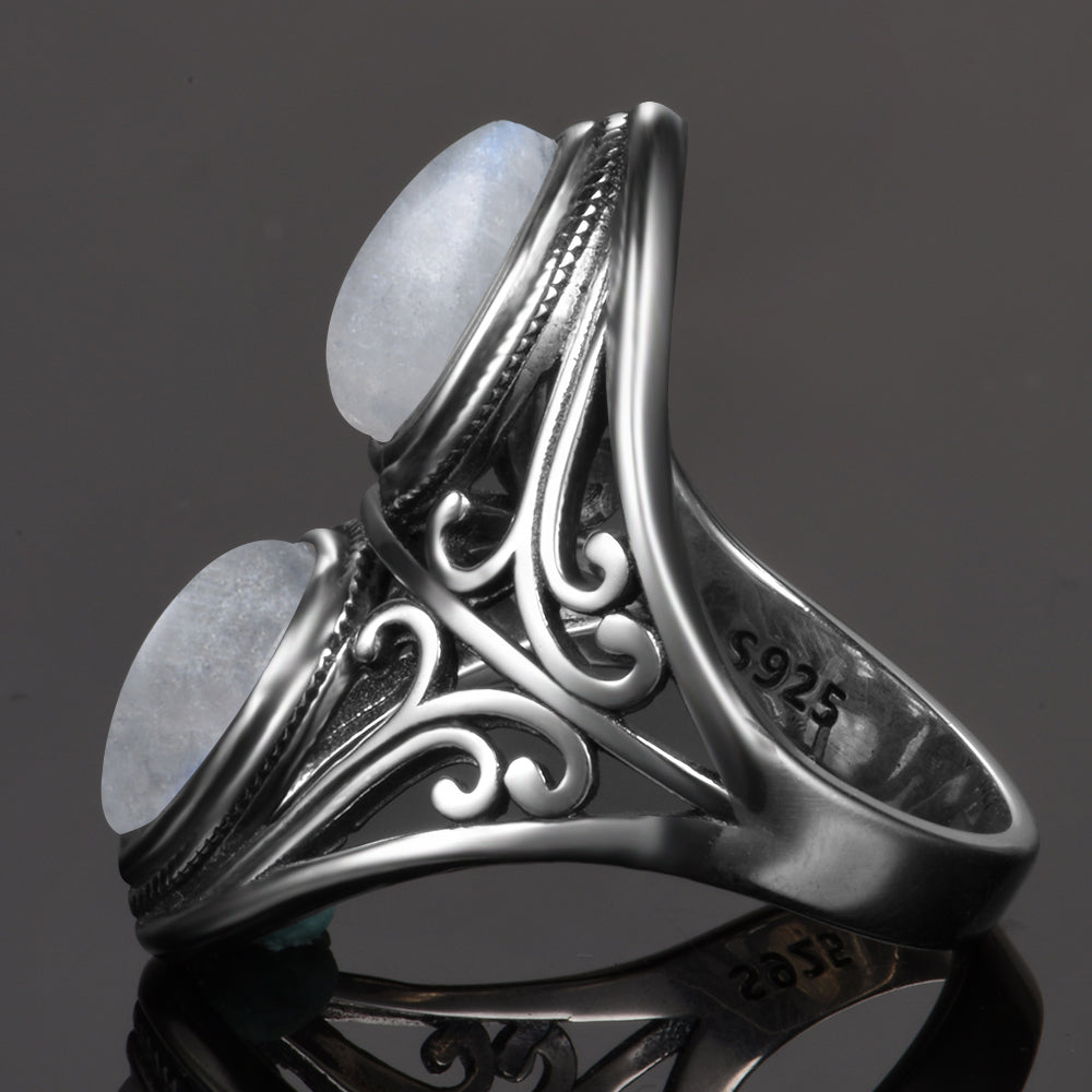 Moonstone Silver Ring