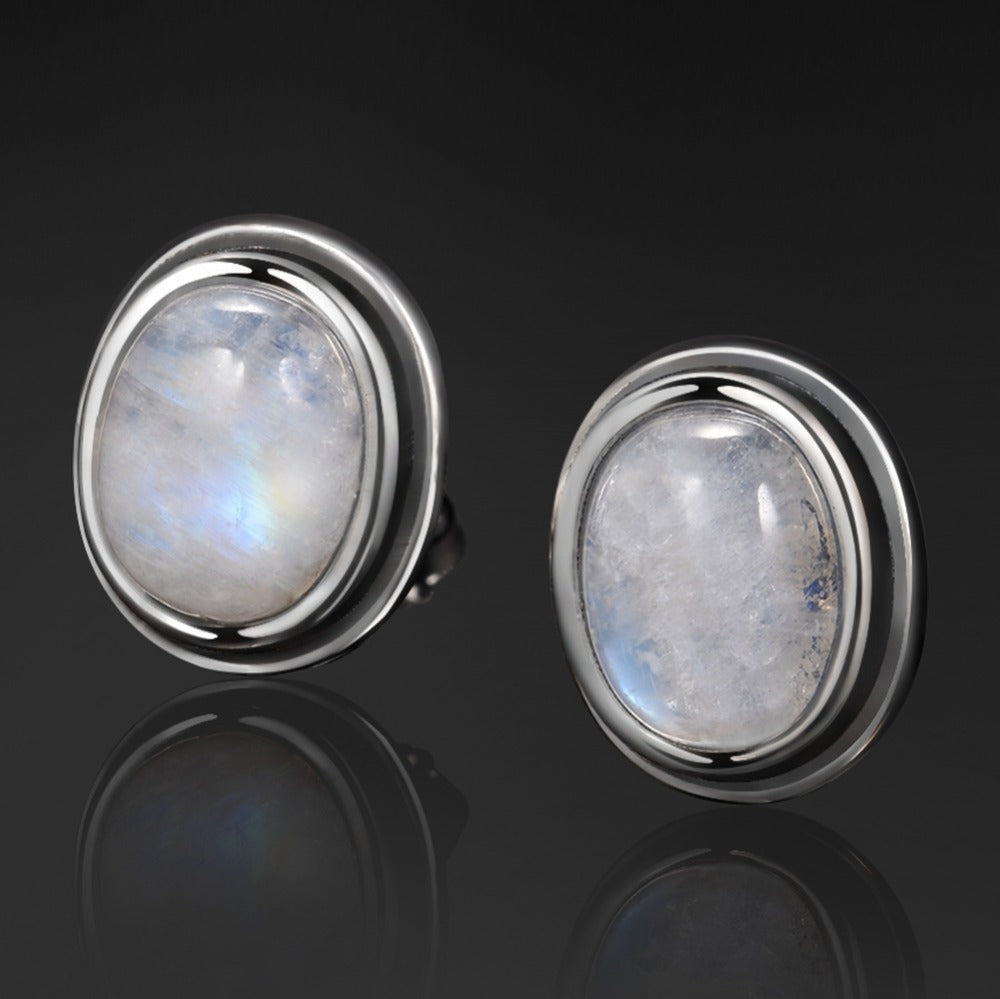 Moonstone 925 Sterling Silver Earrings