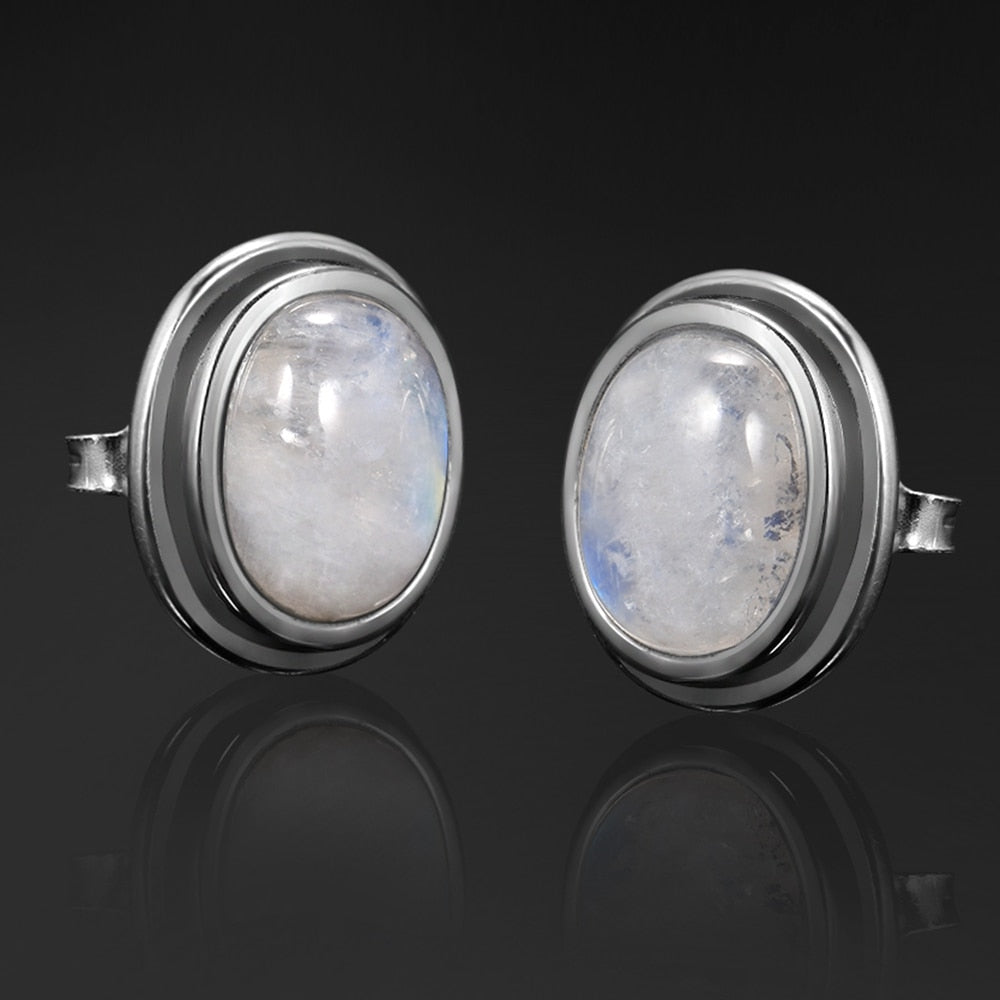 Moonstone 925 Sterling Silver Earrings