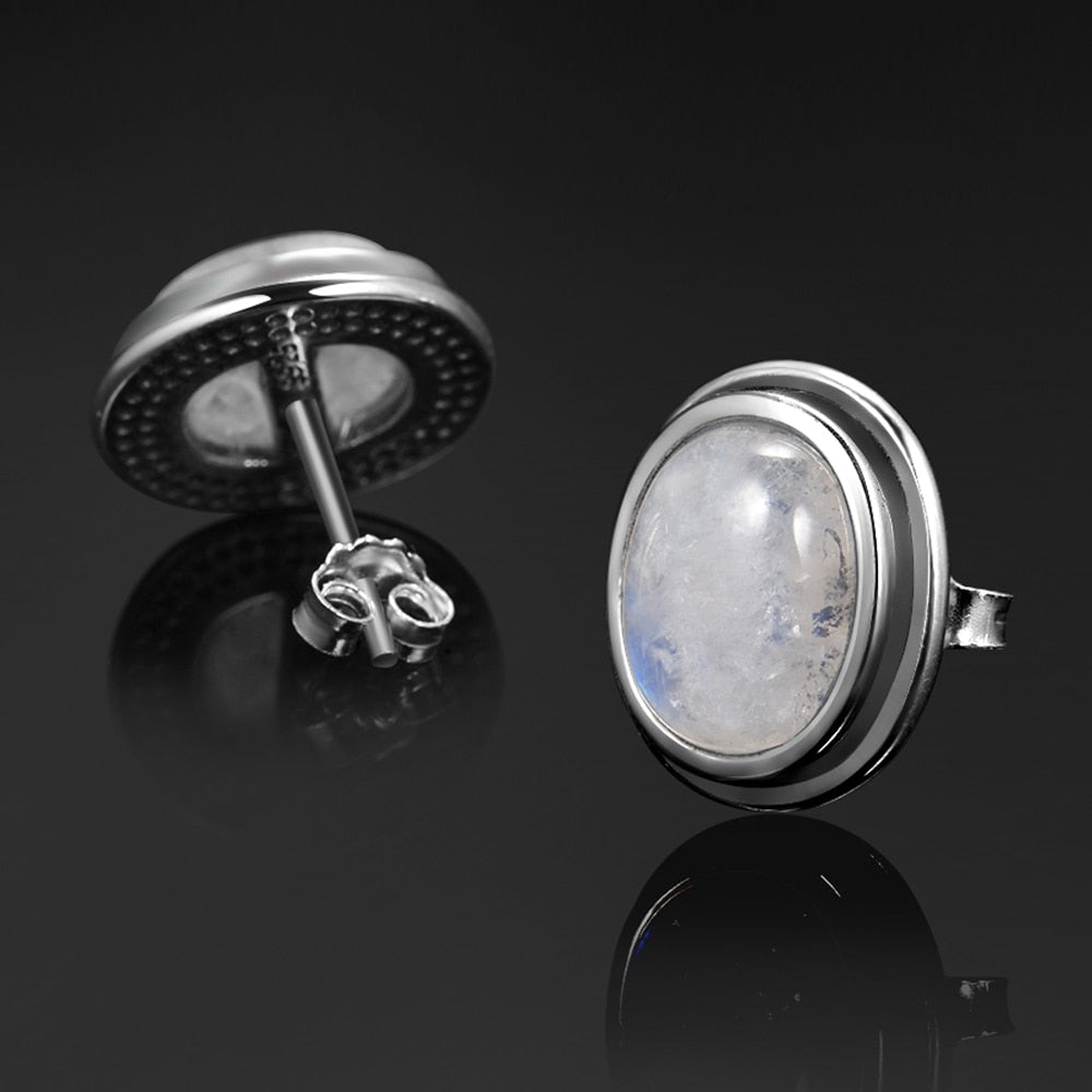 Moonstone 925 Sterling Silver Earrings