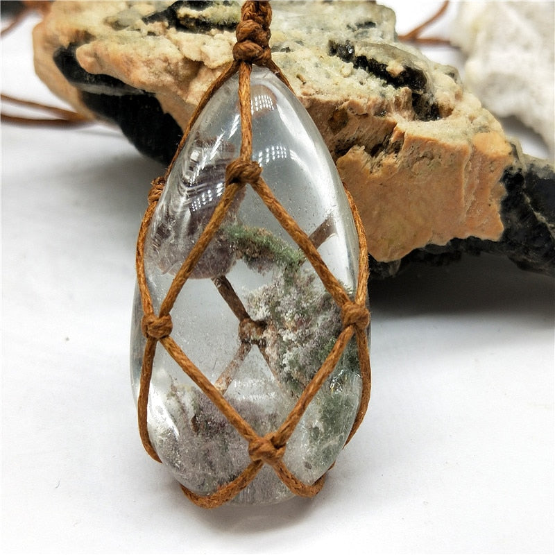 Phantom Quartz Pendant Necklace