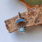 Sun & Moon Faux Fire Opal Ring