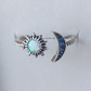 Sun & Moon Faux Fire Opal Ring