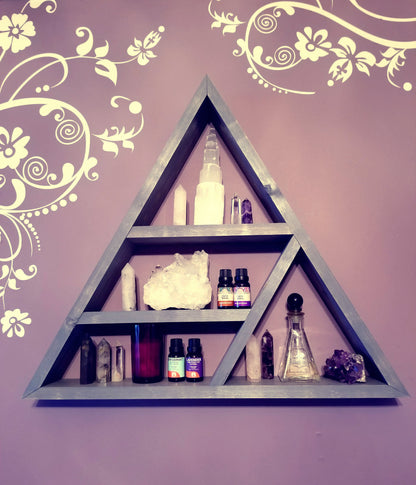 Handmade Triangle Display Shelf