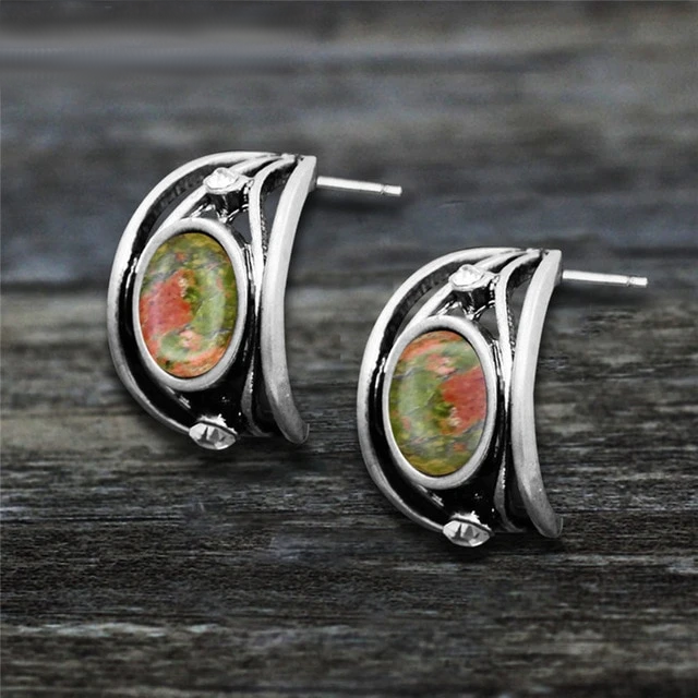Vintage Natural Stone Earrings - SoulShyne Products