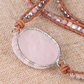 Rose Quartz Tree of Life Wrap Bracelet - SoulShyne Products