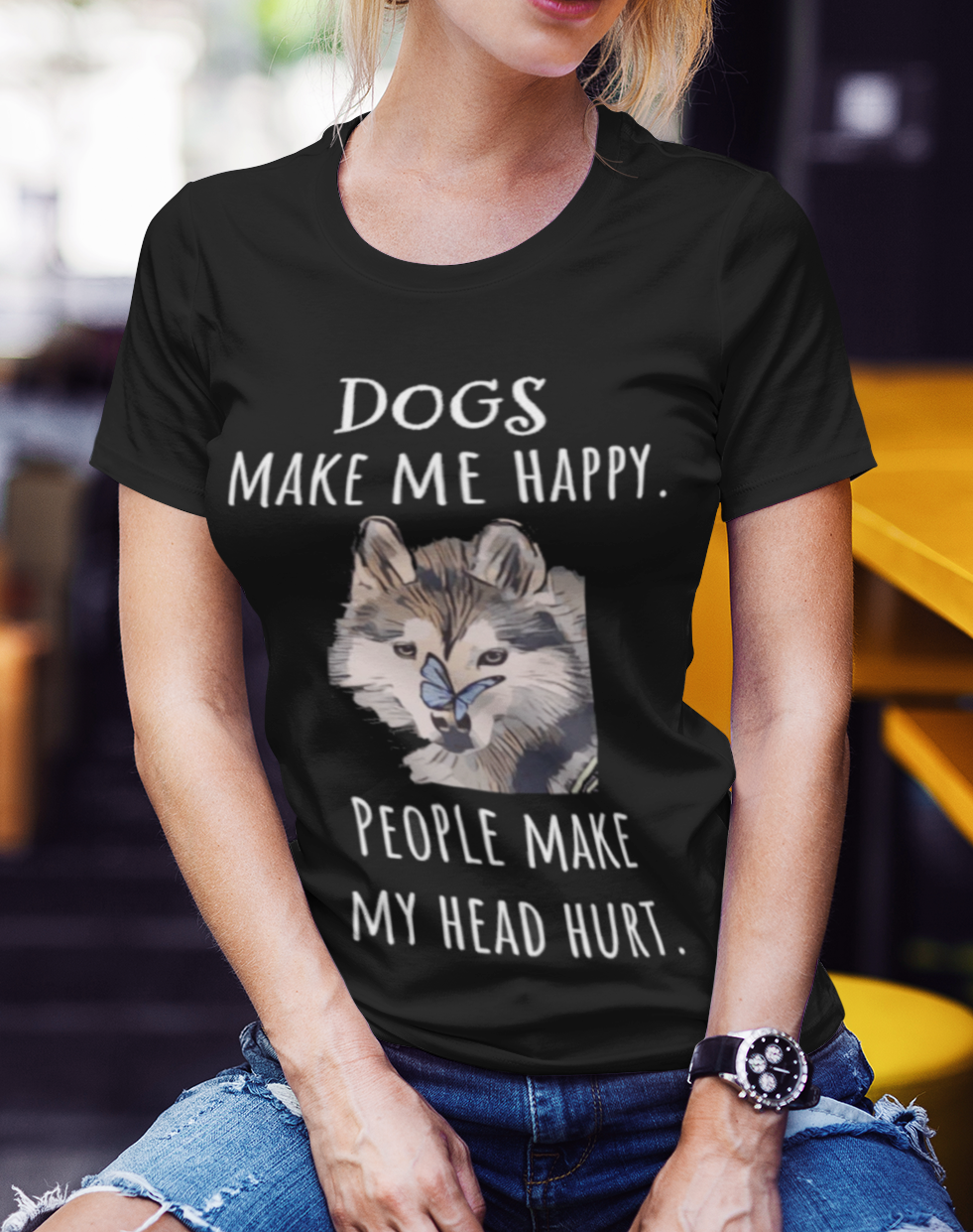 Dogs Make Me Happy- Unisex T-Shirt - SoulShyne Products