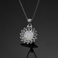 Moonstone Sun Silver Necklace
