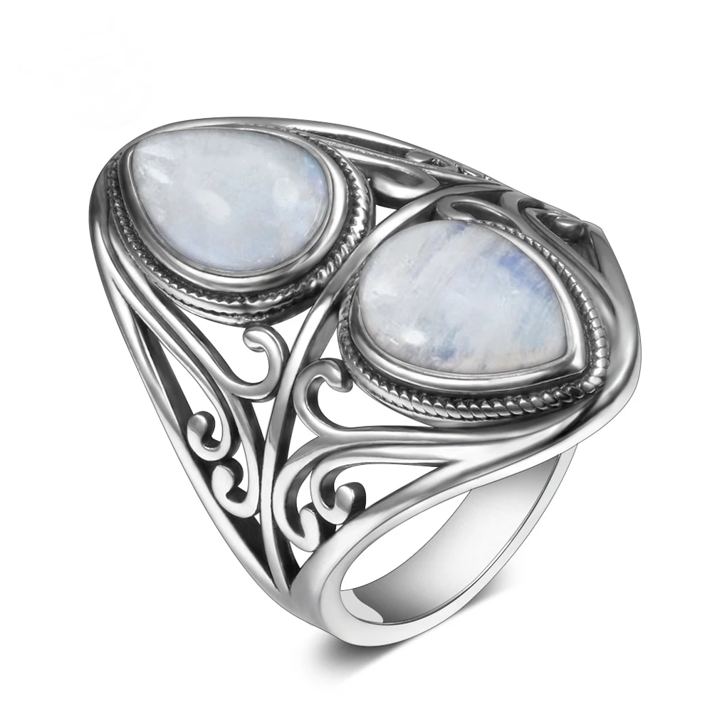 Moonstone Silver Ring