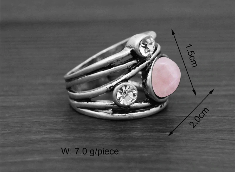 rose quartz ring