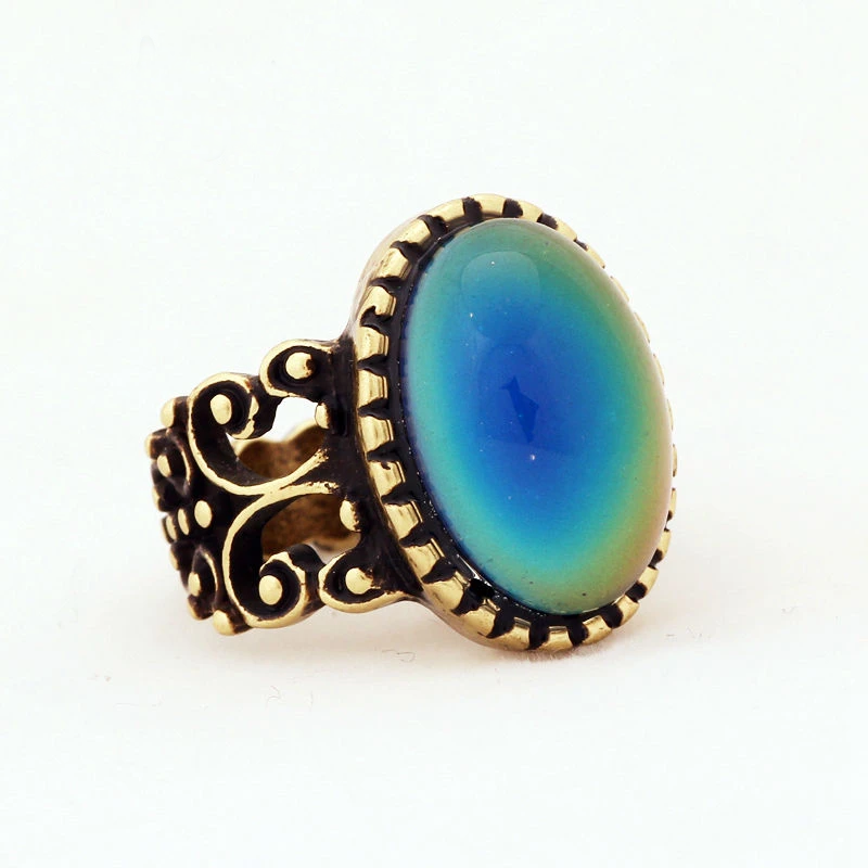 Antique Bronze Color Changing Mood Ring