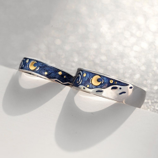 Starry Night His & Hers Rings