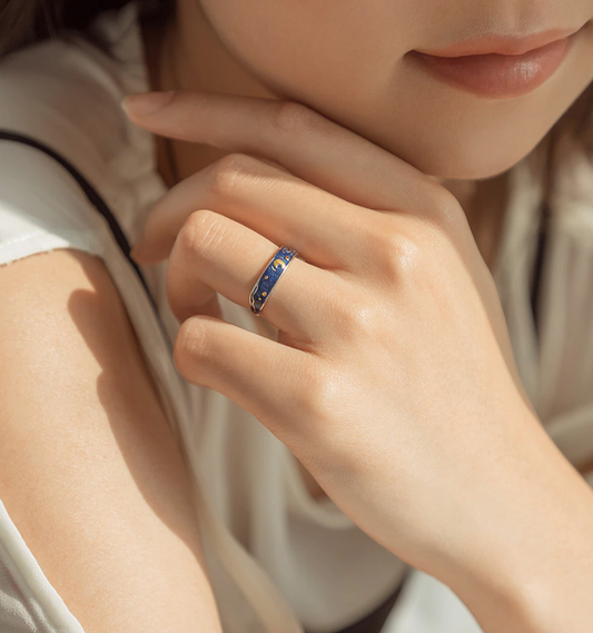 Starry Night His & Hers Rings