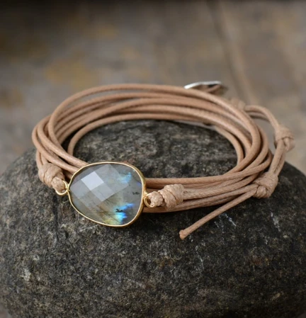 Labradorite Wrap Bracelet